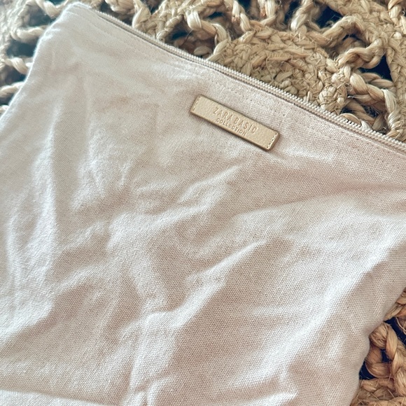 Zara Tan Woven Tote Bag - Picture 4 of 6